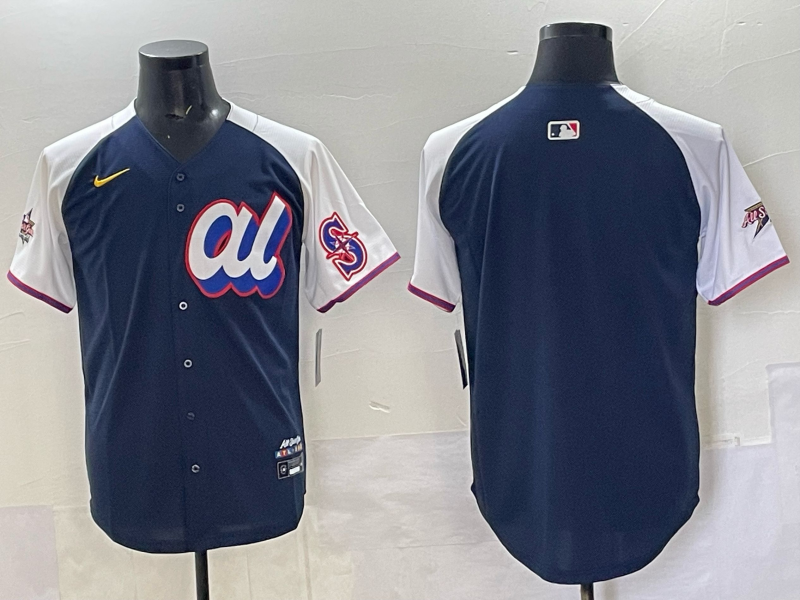Men Seattle Mariners blank blue MLB All Star 2025 Nike jersey 003->oakland athletics->MLB Jersey